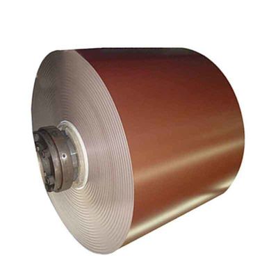 너비 1001-1250mm Zhongyu 맞춤형 진열제철 코일 Ral 8019 허용률 ±1%로 PPGI 전면 페인트제철 코일