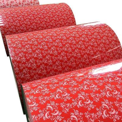 ISO9001 인증 Zhongyu 꽃 PPGI 프라임 코일 밸런스 스틸 전면 RAL 색상 선화