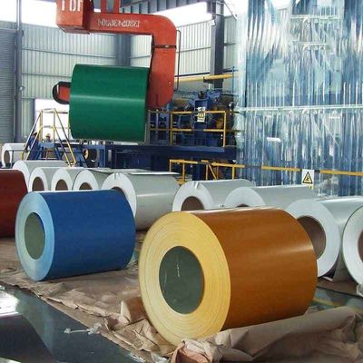 허용률 ±1% 냉불 Hot Rolled Technique PPGI 금속 지붕용 코일로 된 색상 코팅 및 미리 페인트 된 철제 제품