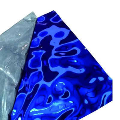 ASTM 표준 핫 롤링 1mm-5mm 호러브 스테인리스 스틸 플레이트 물 파동 패턴 다채로운 스테인리스 스틸 시트