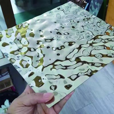 ASTM 표준 핫 롤링 1mm-5mm 호러브 스테인리스 스틸 플레이트 물 파동 패턴 다채로운 스테인리스 스틸 시트
