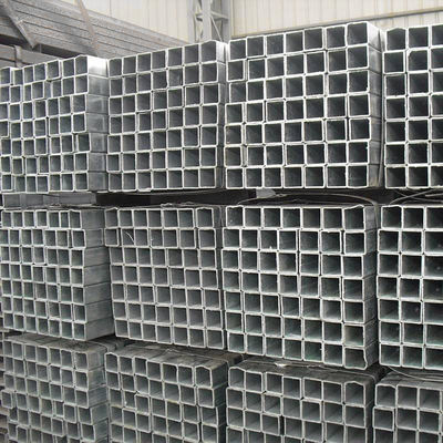 비연금 ASTM A50 1*1인치 40x60 GI 제곱 철강 파이프 20x20x2 100x100 탄소 철강 제곱 파이프 ISO9001 인증서