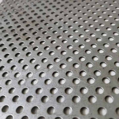 0.5mm 0.65mm 0.8mm 2.5mm 304 스테인리스 스틸 헥사고널 둥근 펀칭 펄러레이트 시트