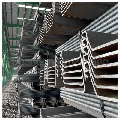 경쟁력 있는 12m Cofferdam 건설 재료를위한 U형 및 Z형 철강 엽 덩어리