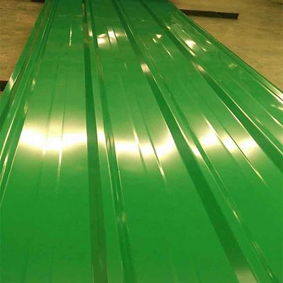 중간 경화 3mx1mx0.4mm 컬러 코팅 코러브 판 건설용 철판 ASTM 표준 중간 경화