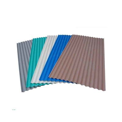 안전하고 내구성 AZ61-AZ90 코팅 PPGI 901-1000mm 너비 진크 지붕을위한 미리 칠 된 진료 된 코러브 스틸 시트